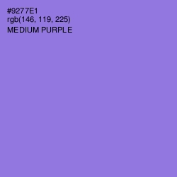 #9277E1 - Medium Purple Color Image