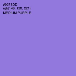 #9278DD - Medium Purple Color Image