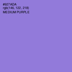 #927ADA - Medium Purple Color Image