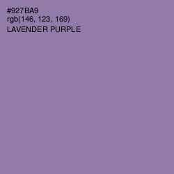 #927BA9 - Lavender Purple Color Image
