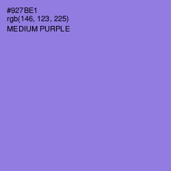 #927BE1 - Medium Purple Color Image