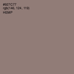 #927C77 - Hemp Color Image