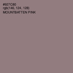 #927C80 - Mountbatten Pink Color Image
