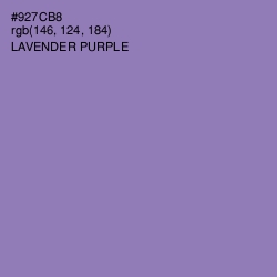 #927CB8 - Lavender Purple Color Image