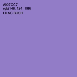 #927CC7 - Lilac Bush Color Image