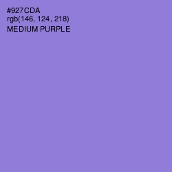 #927CDA - Medium Purple Color Image