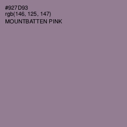 #927D93 - Mountbatten Pink Color Image
