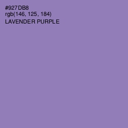 #927DB8 - Lavender Purple Color Image