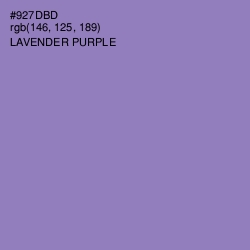 #927DBD - Lavender Purple Color Image