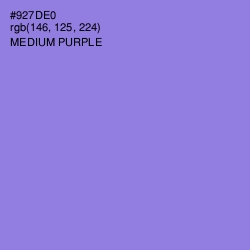 #927DE0 - Medium Purple Color Image
