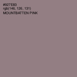 #927E83 - Mountbatten Pink Color Image