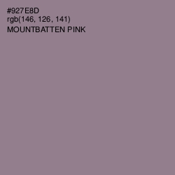 #927E8D - Mountbatten Pink Color Image