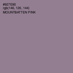 #927E90 - Mountbatten Pink Color Image
