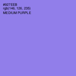 #927EEB - Medium Purple Color Image