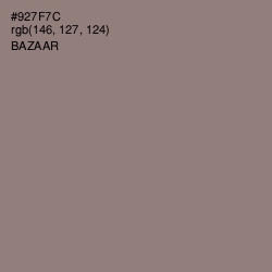 #927F7C - Bazaar Color Image