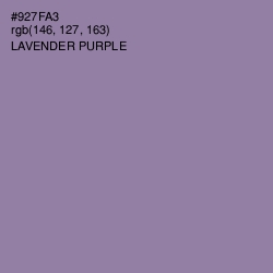 #927FA3 - Lavender Purple Color Image