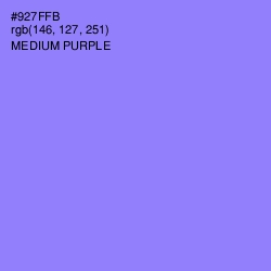 #927FFB - Medium Purple Color Image