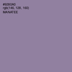 #9280A0 - Manatee Color Image