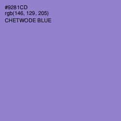#9281CD - Chetwode Blue Color Image