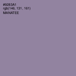 #9283A1 - Manatee Color Image