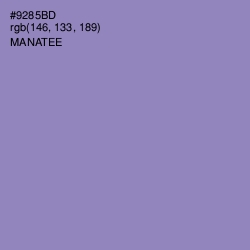 #9285BD - Manatee Color Image
