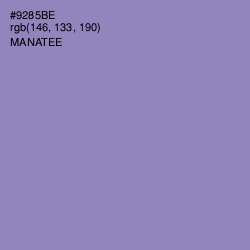 #9285BE - Manatee Color Image