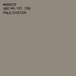 #92897E - Pale Oyster Color Image