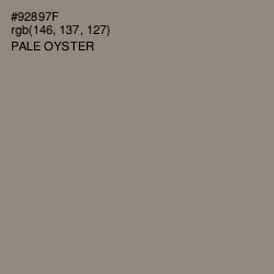 #92897F - Pale Oyster Color Image