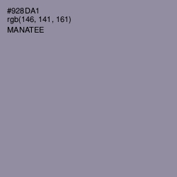 #928DA1 - Manatee Color Image