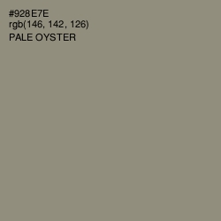 #928E7E - Pale Oyster Color Image