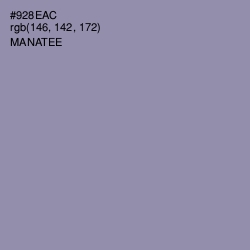 #928EAC - Manatee Color Image