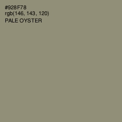 #928F78 - Pale Oyster Color Image