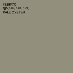 #928F7C - Pale Oyster Color Image