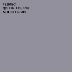 #92909C - Mountain Mist Color Image