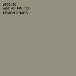 #929180 - Lemon Grass Color Image