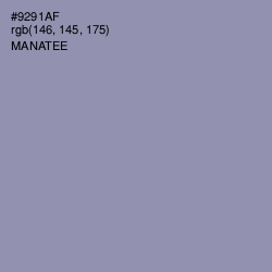 #9291AF - Manatee Color Image