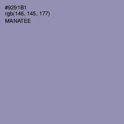 #9291B1 - Manatee Color Image