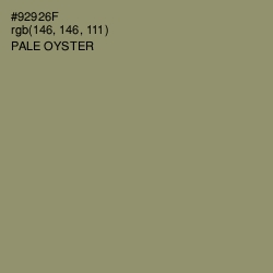 #92926F - Pale Oyster Color Image