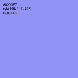 #9293F7 - Portage Color Image