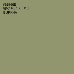#92966E - Gurkha Color Image