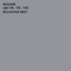 #92969B - Mountain Mist Color Image