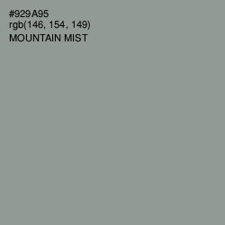 #929A95 - Mountain Mist Color Image