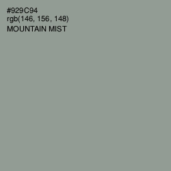 #929C94 - Mountain Mist Color Image