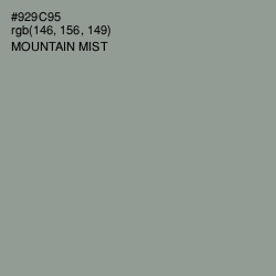 #929C95 - Mountain Mist Color Image