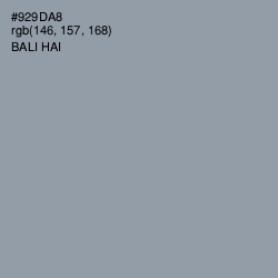 #929DA8 - Bali Hai Color Image