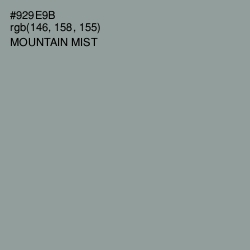 #929E9B - Mountain Mist Color Image