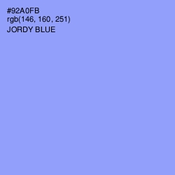 #92A0FB - Jordy Blue Color Image