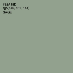 #92A18D - Sage Color Image