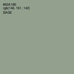 #92A18E - Sage Color Image