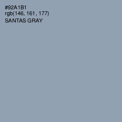 #92A1B1 - Santas Gray Color Image